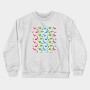 Cute Turtle Pattern Design Crewneck Sweatshirt